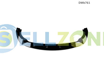 Μαύρη αεροτομή για μπροστινό προφυλακτήρα Mercedes A Class W176 Pre-Face 13-15 - DMb761